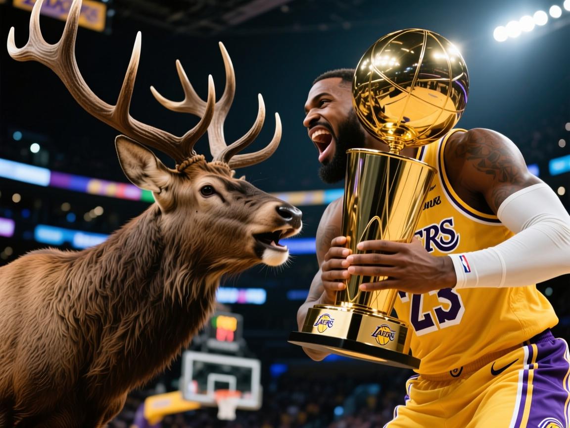 雄鹿战胜湖人，勇夺总冠军  第1张